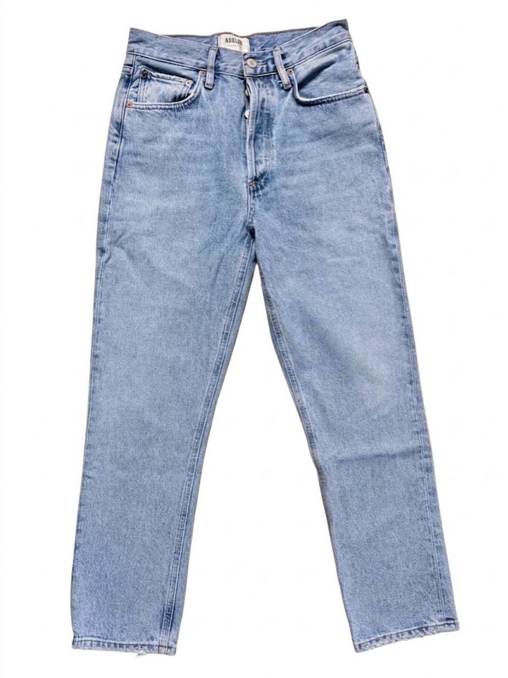 AGOLDE Riley High-Rise Straight Crop Jeans - Size 25